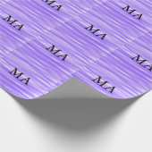 シンプルモノグラムあなたの名前を追加しますミニマル男t ラッピングペーパー (角)