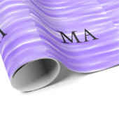 シンプルモノグラムあなたの名前を追加しますミニマル男t ラッピングペーパー (ロールコーナー)