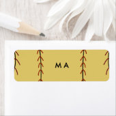 シンプルモノグラムあなたの名前を追加しますミニマル男t ラベル (インサイチュ)