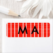 シンプルモノグラムあなたの名前を追加しますミニマル男t ラベル (インサイチュ)