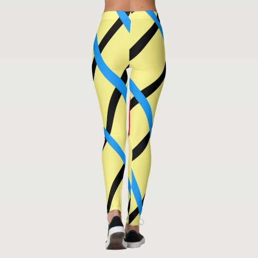 シンプルモノグラムあなたの名前を追加しますミニマル男t レギンス (裏面)