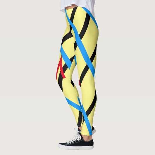 シンプルモノグラムあなたの名前を追加しますミニマル男t レギンス (左)