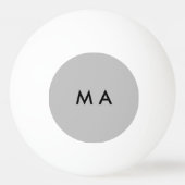 シンプルモノグラムあなたの名前を追加しますミニマル男t 卓球ボール (正面)