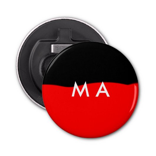 シンプルモノグラムあなたの名前を追加しますミニマル男t 栓抜き (正面)