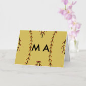 シンプルモノグラムあなたの名前を追加しますミニマル男t 箔シーズンカード (蘭)