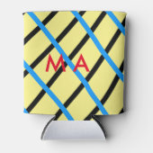 シンプルモノグラムあなたの名前を追加しますミニマル男t 缶クーラー (正面)