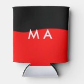 シンプルモノグラムあなたの名前を追加しますミニマル男t 缶クーラー (正面)