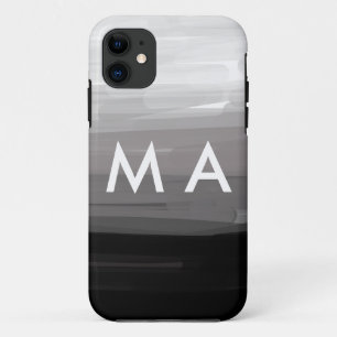 シンプルモノグラムあなたの名前を追加しますミニマル男t iPhone 11 ケース