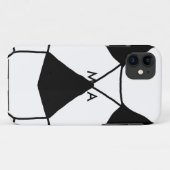 シンプルモノグラムあなたの名前を追加しますミニマル男t Case-Mate iPhoneケース (裏面(横))
