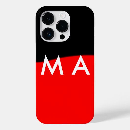 シンプルモノグラムあなたの名前を追加しますミニマル男t Case-Mate iPhoneケース (裏面)