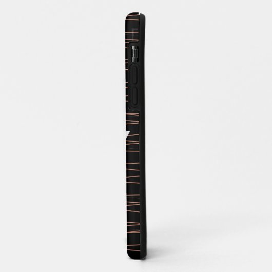 シンプルモノグラムあなたの名前を追加しますミニマル男t Case-Mate iPhoneケース (裏面/左)