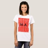 シンプルモノグラムあなたの名前を追加しますミニマル男t tシャツ (正面フル)