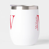 シンプルモノグラムの名パーソナライズされた (右面)