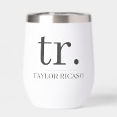 シンプルモノグラムの名パーソナライズされた (背面)