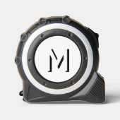 シンプルモノグラムイニシャルドロップシャドパーソナライズされたウ メジャー (正面)