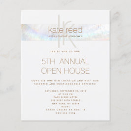 シンプルモノグラムシーシェルホワストライプのイト チラシ