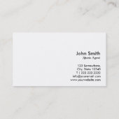 シンプルモノグラムスポーツ代理店名刺 名刺 (裏面)