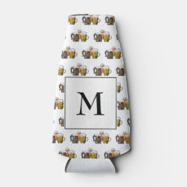 シンプルモノグラムビールボトルクール ボトルクーラー