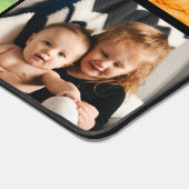 シンプルモノグラムファミリーペット8フォトコラージュカスタム デスクマット (コーナー)