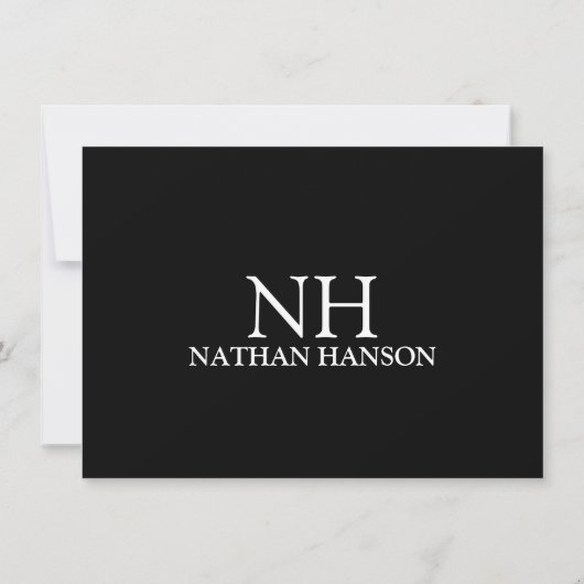 シンプルモノグラムモダンギフト証明書 (裏面)