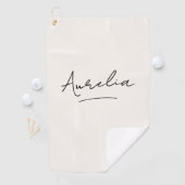 シンプルモノグラムモダンスフェミニンガーリー名 ゴルフタオル (インサイチュ)