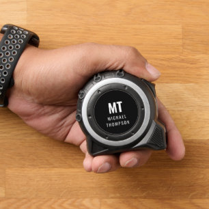 シンプルモノグラム名イニシャルホワイトブラック メジャー