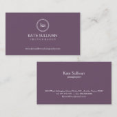 シンプルモノグラム名刺 名刺 (正面/裏面)