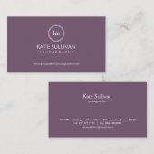 シンプルモノグラム名刺 名刺 (正面/裏面)