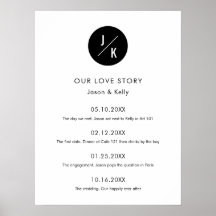 シンプルモノグラム愛ストーリータイムラ結婚インのサイン