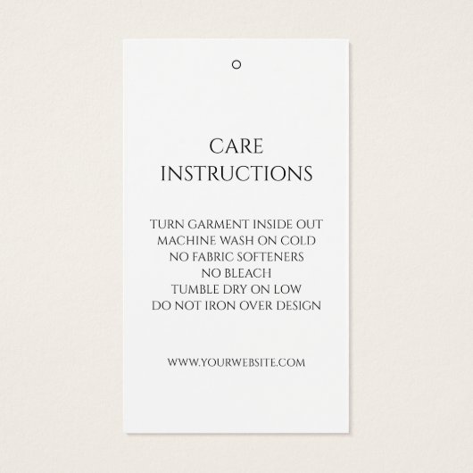 シンプルモノグラム気に指示のつるラベル (裏面)