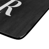 シンプルモノグラム白黒 カッティングボード (角)