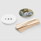 シンプルモノグラモダンム写結婚真 ハンドファン (組立なし)