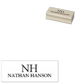 シンプルモノグラモダンム ラバースタンプ (押印)