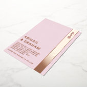 シンプルモノグラ結婚ム箔招待状 箔招待状 (回転した状態)