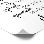 シンプルモモクサバー |ブラックスクリプト任意のイベント記号 ポスター (角)