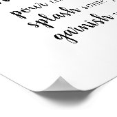 シンプルモモクサバー |ブラックスクリプト任意のイベント記号 ポスター (角)