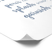 シンプルモモクサバー | Dusty Blue任意のイベント ポスター (角)