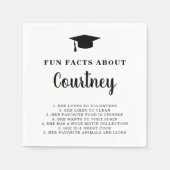 シンプルモルタルボードおもしろい事実モダン卒業 スタンダードカクテルナプキン (正面)