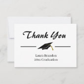 シンプルモルタルボード卒業 サンキューカード (正面)
