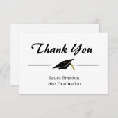 シンプルモルタルボード卒業 サンキューカード (正面/裏面)