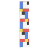 シンプルモンドリアン新可塑性 ショートテーブルランナー (正面)