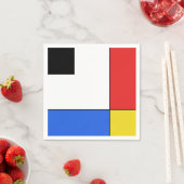 シンプルモンドリアン新可塑性 スタンダードカクテルナプキン (インサイチュ)