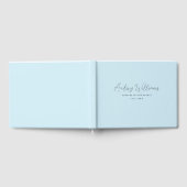 シンプルモード、手書き入力、青 ゲストブック (全面)