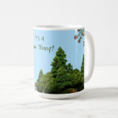 シンプルモーニンググリーンタンメアーカットアニマル コーヒーマグカップ (正面右)