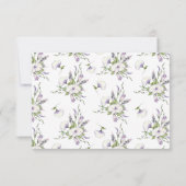 シンプルモーニンググローリーウォーターカラーハンドスティング 出欠カード (裏面)