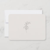 シンプルモーメンツ ベージュの食事オプション RSVP 丸みのあるデザイン (裏面)