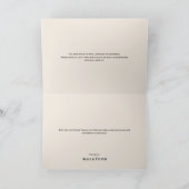 シンプルヤマ結婚フラワーファーンサンキューカード サンキューカード (内部)