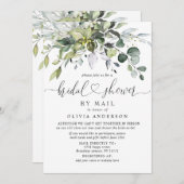 シンプルユエレガントーカリブライダルシャワーバイメール 招待状 (正面/裏面)