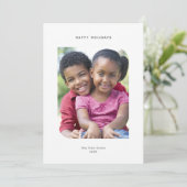 シンプルユニークな写真ホリデーカード シーズンカード (スタンド正面)