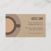 シンプルユニーククラフトロイヤリティカードコーヒーショップ ロイヤリティカード (正面)